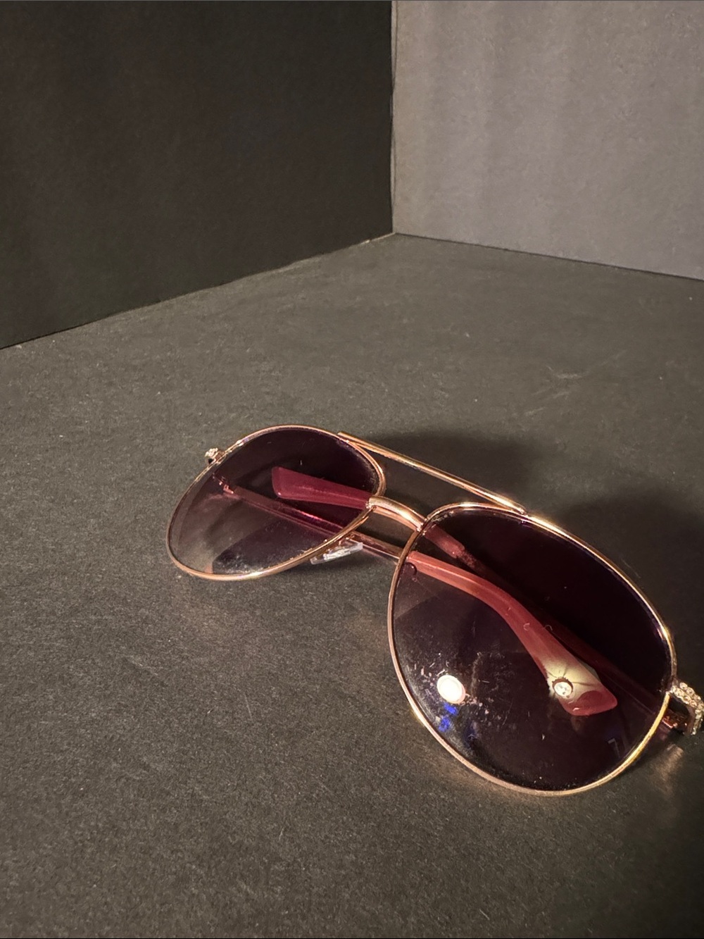 Liz Claiborne Rose Gold Frame Sunglasses